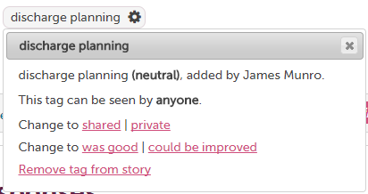 Change remove tag